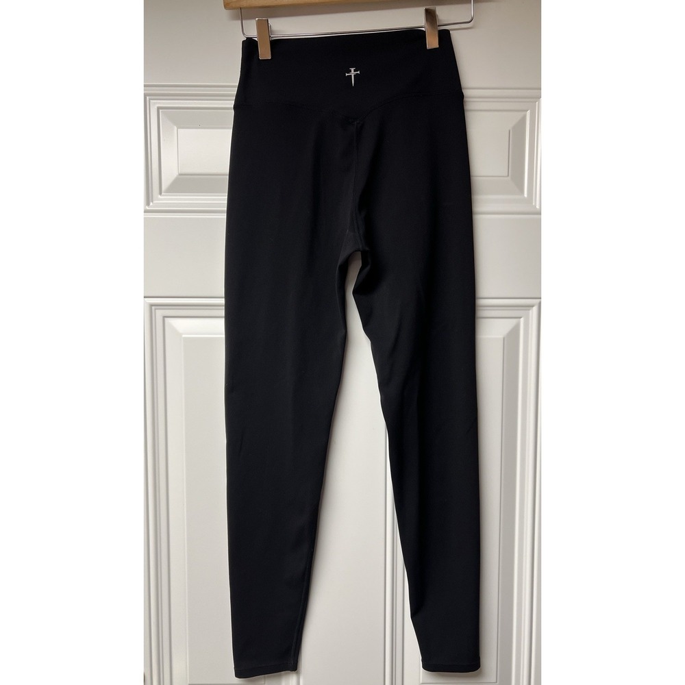 Three Nails Seamless Leggings Black Women's M High Rise 27"  Activewear Gym Yoga